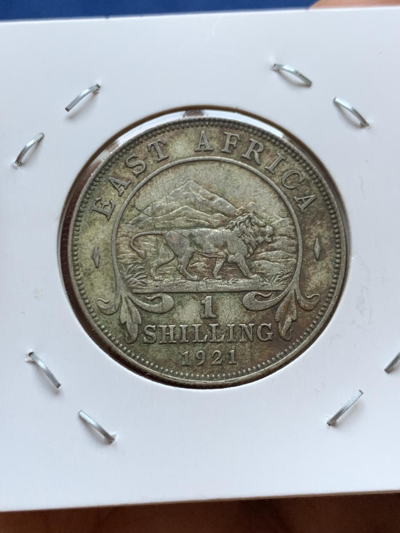 《竞宝斋》第471场 周日，周一，周二 3场连拍 （全场包邮）欢迎送拍 三枚一组 1894年英属印度2安娜、1943年纽芬兰10分、1921年英属东非1先令 银币 细节均不错 传世老包浆 少见品种