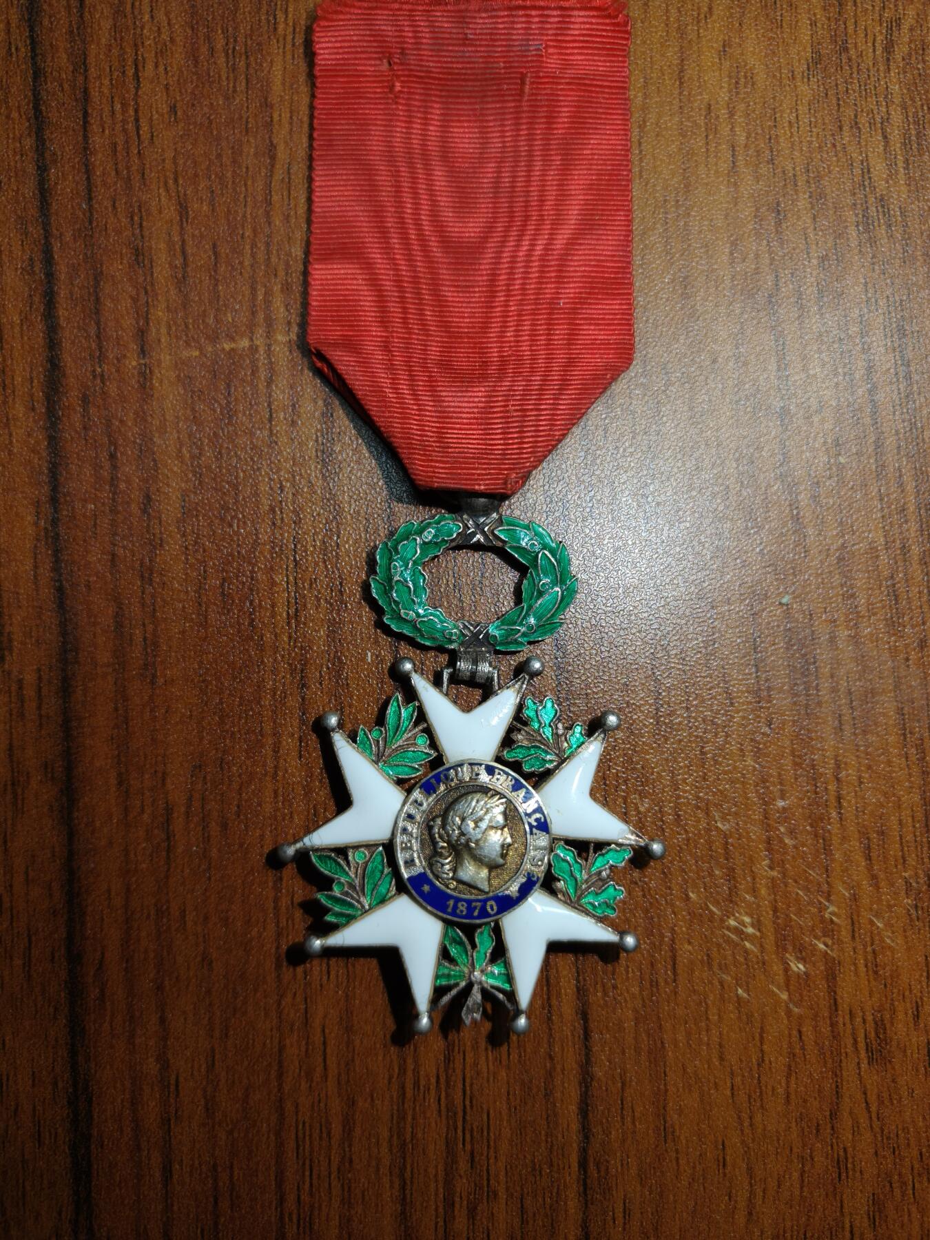 蜀地medal徽章收藏 春季精品拍场 法国第三共和国时期 荣誉军团勋章 骑士级 银制