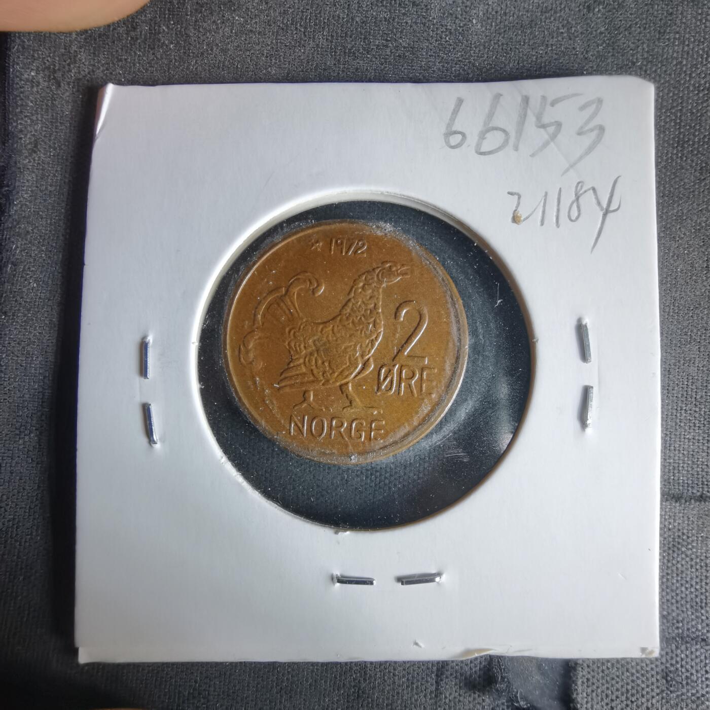 沼泽如烟--第1021场 挪威1972年2欧尔