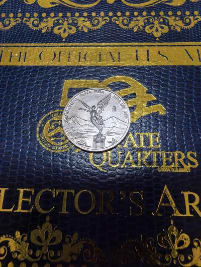 长老汇马年精选第九场拍卖 - 2014墨西哥胜利女神1/10盎司银币，原光，发行量仅有6350枚