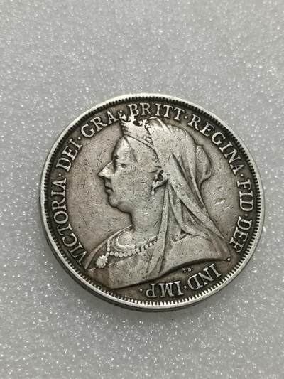 天下钱庄专场欢迎参拍 - 英国维多利亚披纱马剑银币