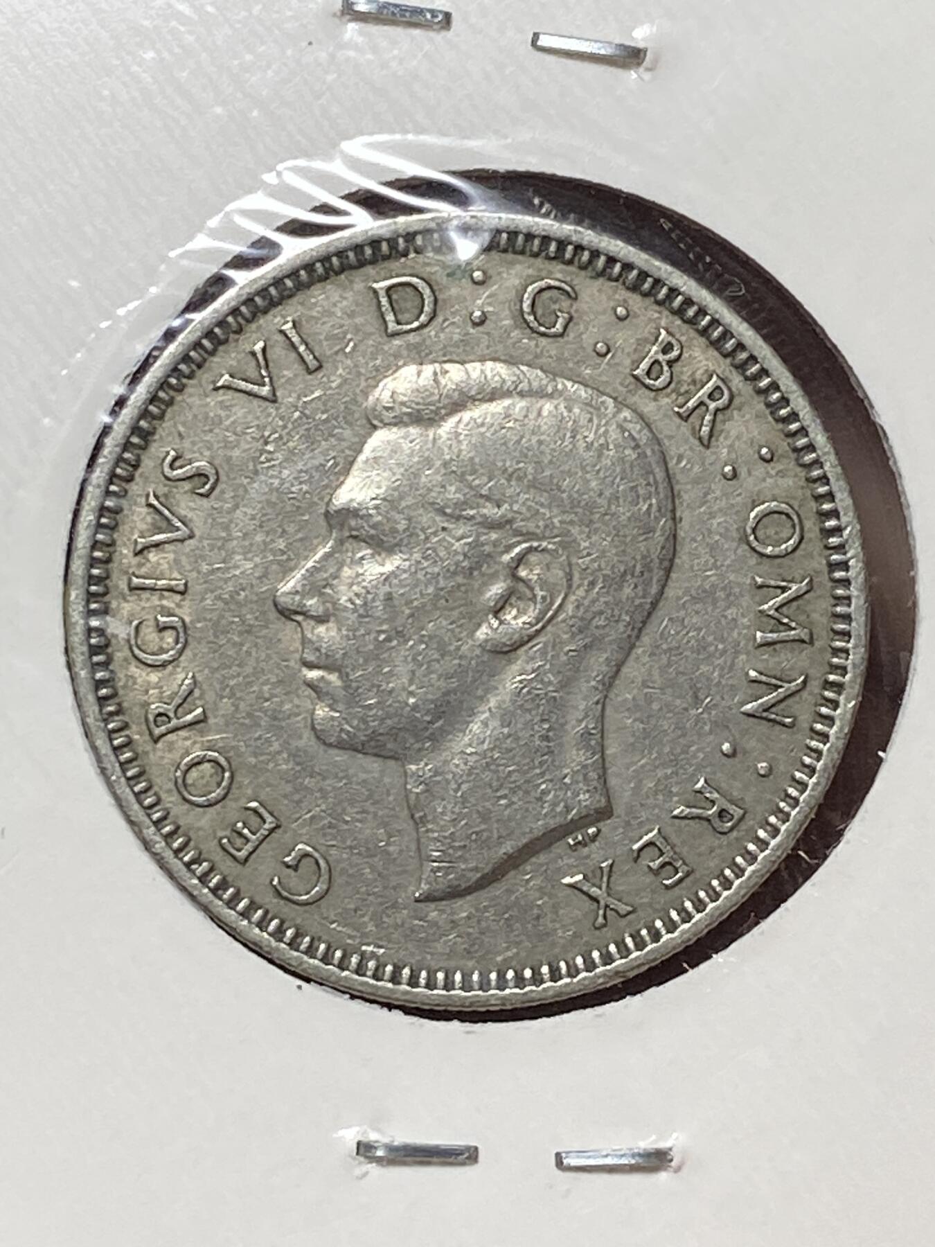 2026年第三十六场(总第二百零五场）外国精品纸夹币场(免佣金) 英国🇬🇧1950年1先令(乔治六世第三版，英格兰站狮版)