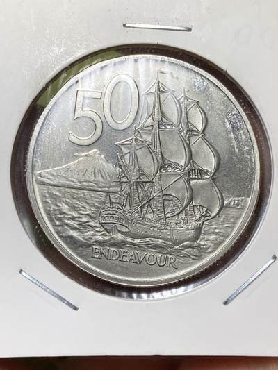 2026年第三十六场(总第二百零五场）外国精品纸夹币场(免佣金) - Proof精制币–新西兰🇳🇿1991年50分(伊丽莎白二世中年高冠)