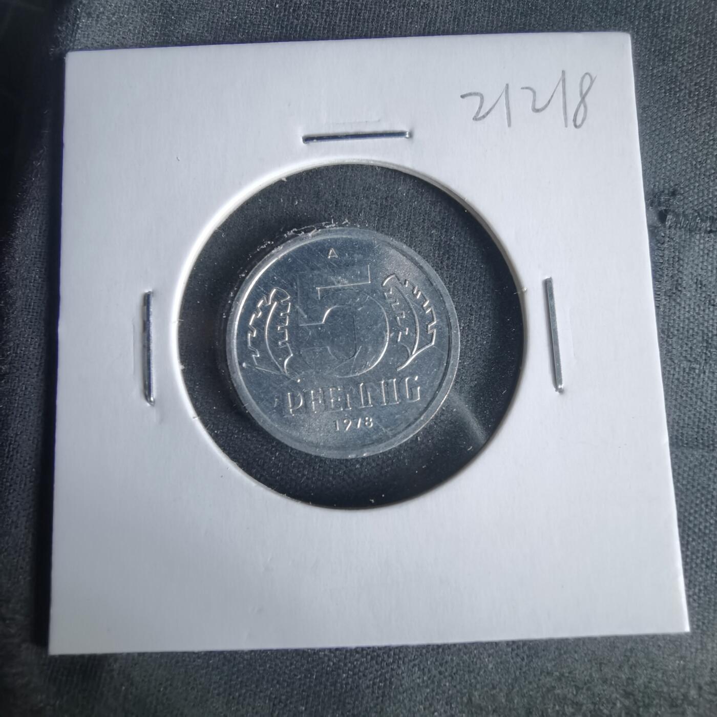 沼泽如烟--第1021场 东德1978年5芬尼