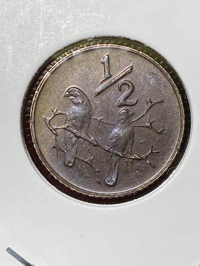 2026年第三十六场(总第二百零五场）外国精品纸夹币场(免佣金) - 南非🇿🇦1977年1/2分