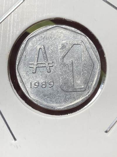 2026年第三十六场(总第二百零五场）外国精品纸夹币场(免佣金) - 阿根廷🇦🇷1989年1奥斯特拉尔