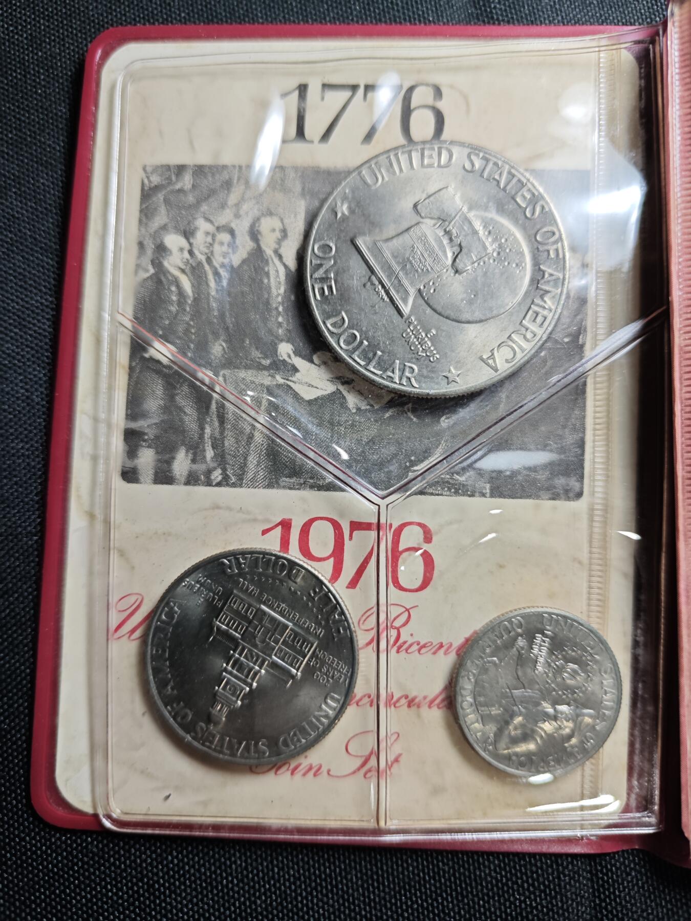 KK钱币收藏小铺   套币专场 2月预留时间 周末发货  1976美国建国200周年纪念套币 少见样式