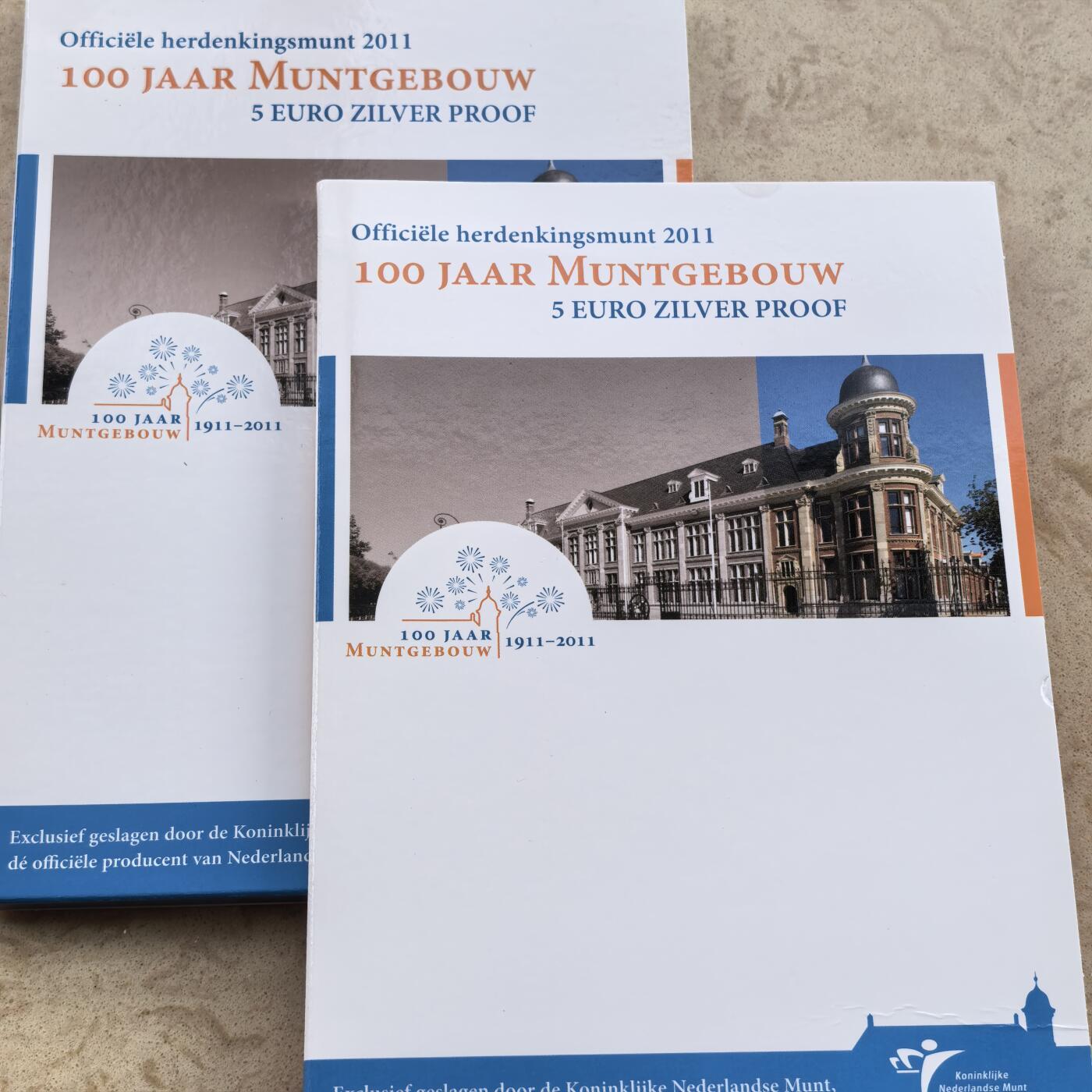 道一币馆币章第一百七十场 原包装 荷兰2011年乌得勒支造币厂百年5欧元精制银币