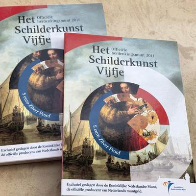 道一币馆币章第一百七十场 - 原包装 荷兰2011年绘画发展史5欧元精制银币