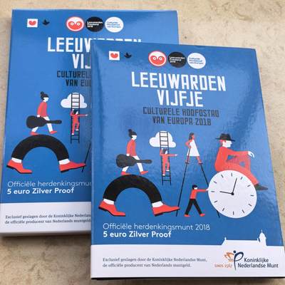 道一币馆币章第一百七十场 - 原包装 荷兰2018年欧洲文化之都利沃尔登5欧元精制银币