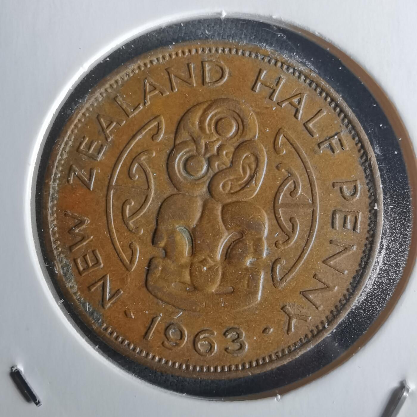 沼泽如烟--第1026场 新西兰1963年半便士