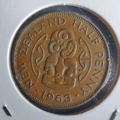 沼泽如烟--第1026场 - 新西兰1963年半便士