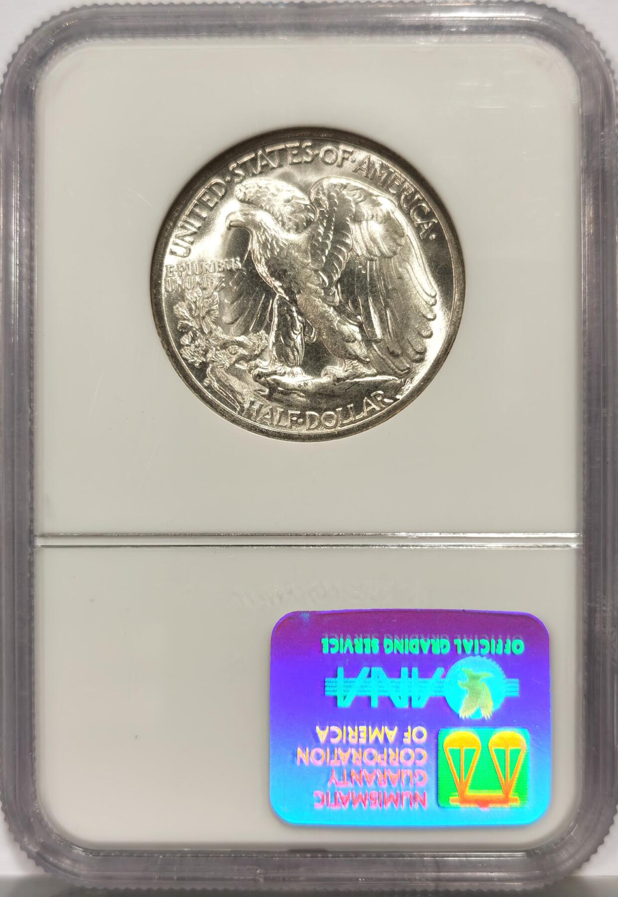 博洋堂世界钱币拍卖第165期（全场包邮） NGC MS65 美国1946 S 行走女神半圆 麦稀奇所见最高分 老盒严评 源自于内华达收藏 收藏好物