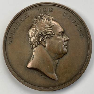 掌中浮雕-藏着的欧洲第055场 - 1831年英国伦敦桥开通纪念铜章，51mm