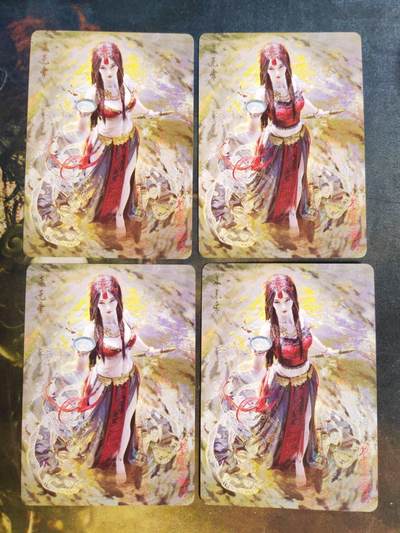 阳大大卡牌拍卖第105期（持续收拍品，周五晚上九点截拍，进群福利早知道） - 燎原卡牌-妖姬传-走无常-幻彩普卡➕普卡-1套4张