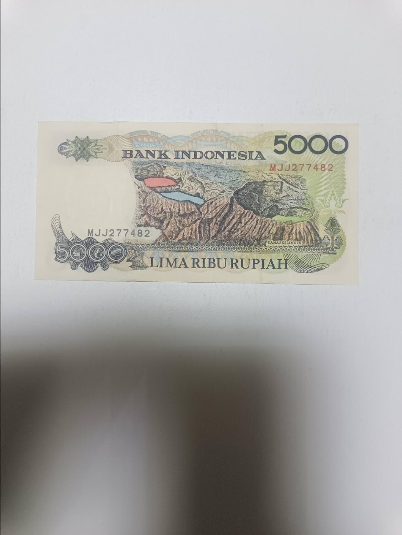 【20260319】非全新纸币和硬币第347场 印度尼西亚5000卢比