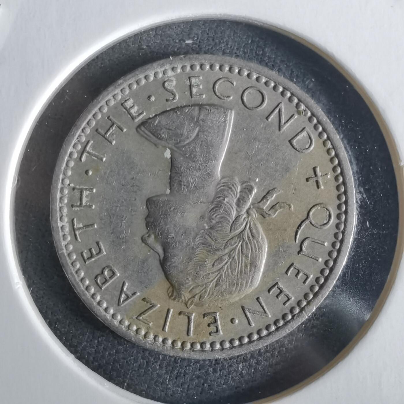 沼泽如烟--第1026场 新西兰1958年6便士