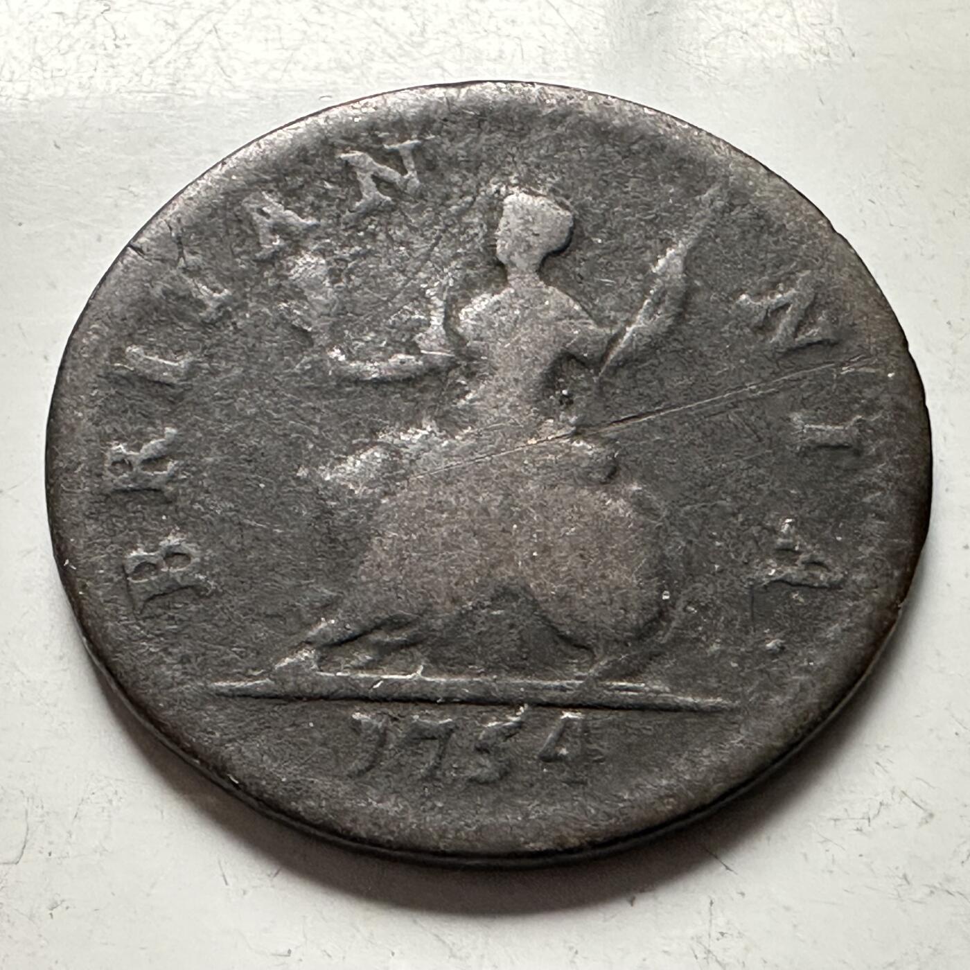 🌹外币初藏🌹🐯2026年第30场   每周二四六晚8️⃣点 接代拍 英国1754年乔治二世1法新