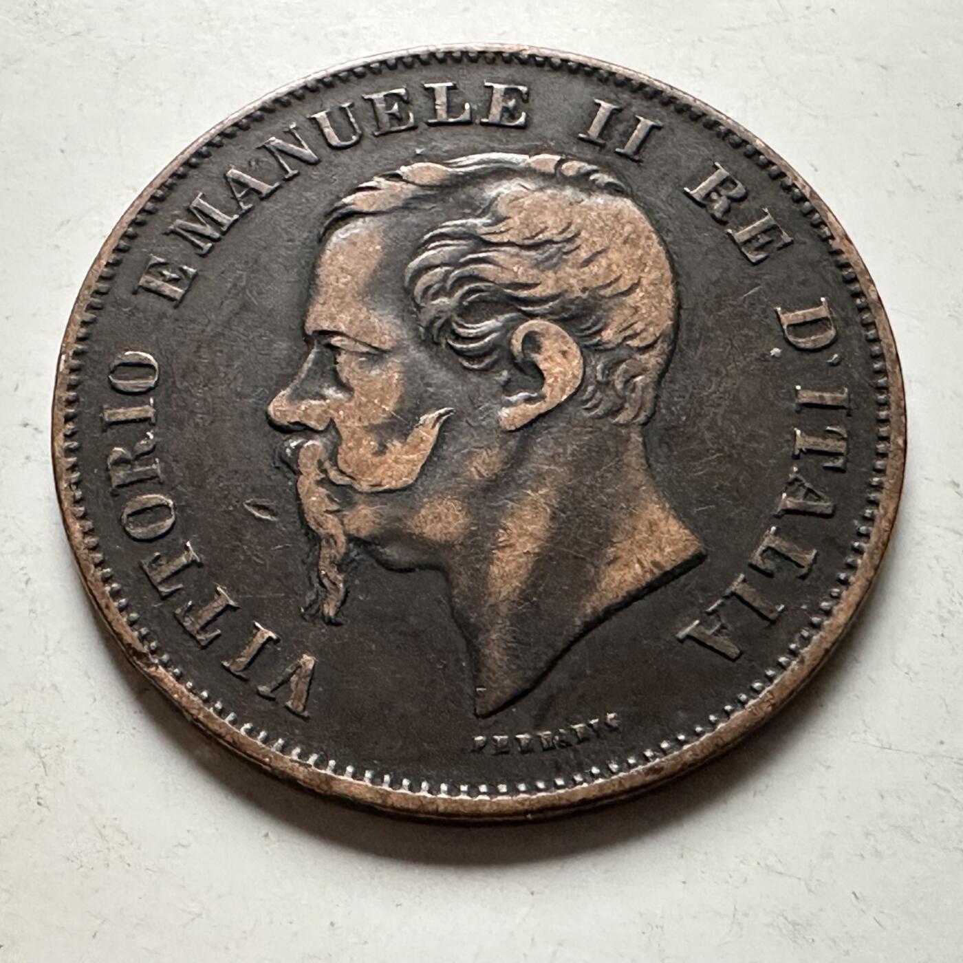 🌹外币初藏🌹🐯2026年第30场   每周二四六晚8️⃣点 接代拍 意大利1861年五分 b