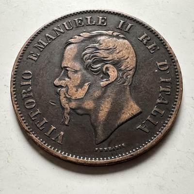 🌹外币初藏🌹🐯2026年第30场   每周二四六晚8️⃣点 接代拍 - 意大利1861年五分 b