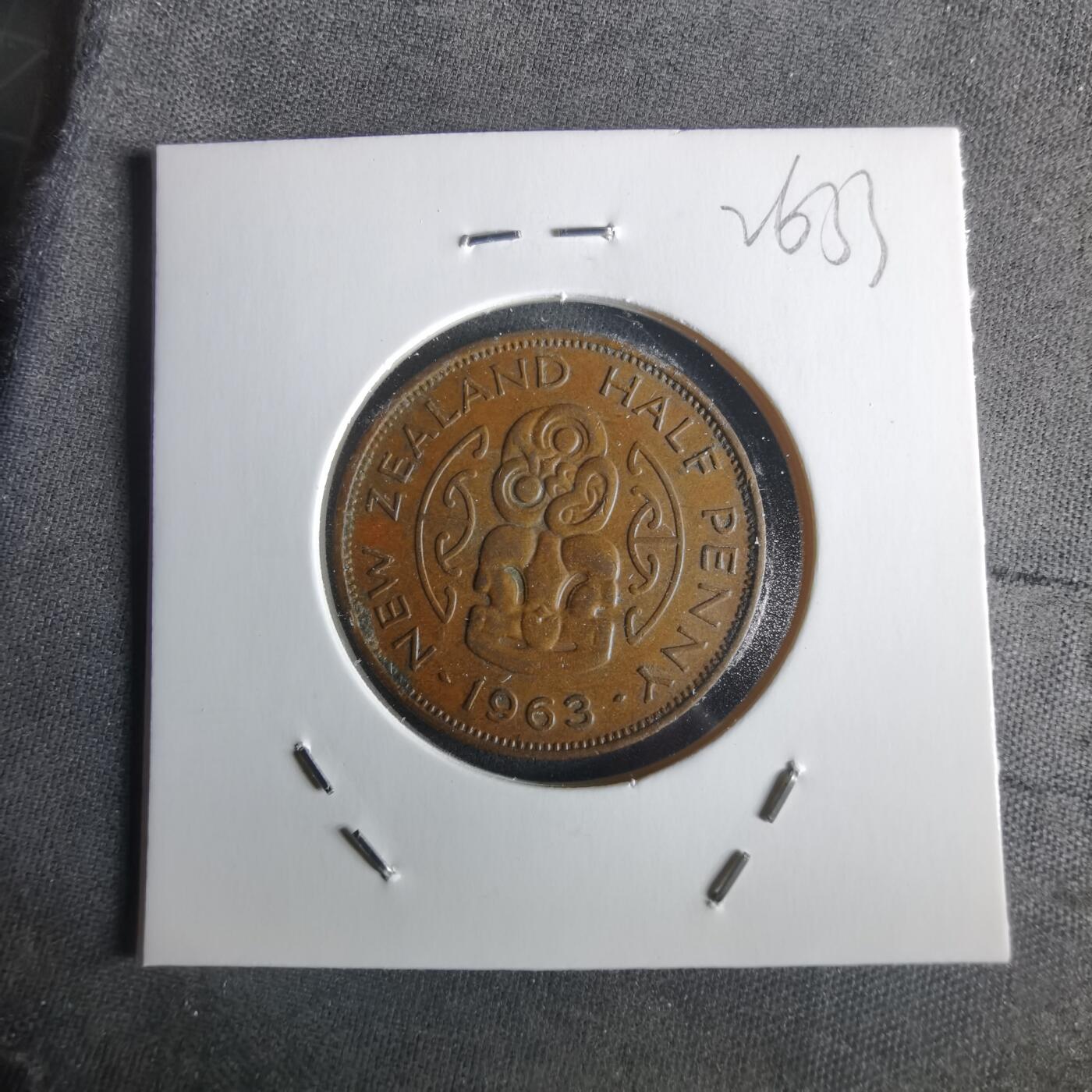 沼泽如烟--第1026场 新西兰1963年半便士