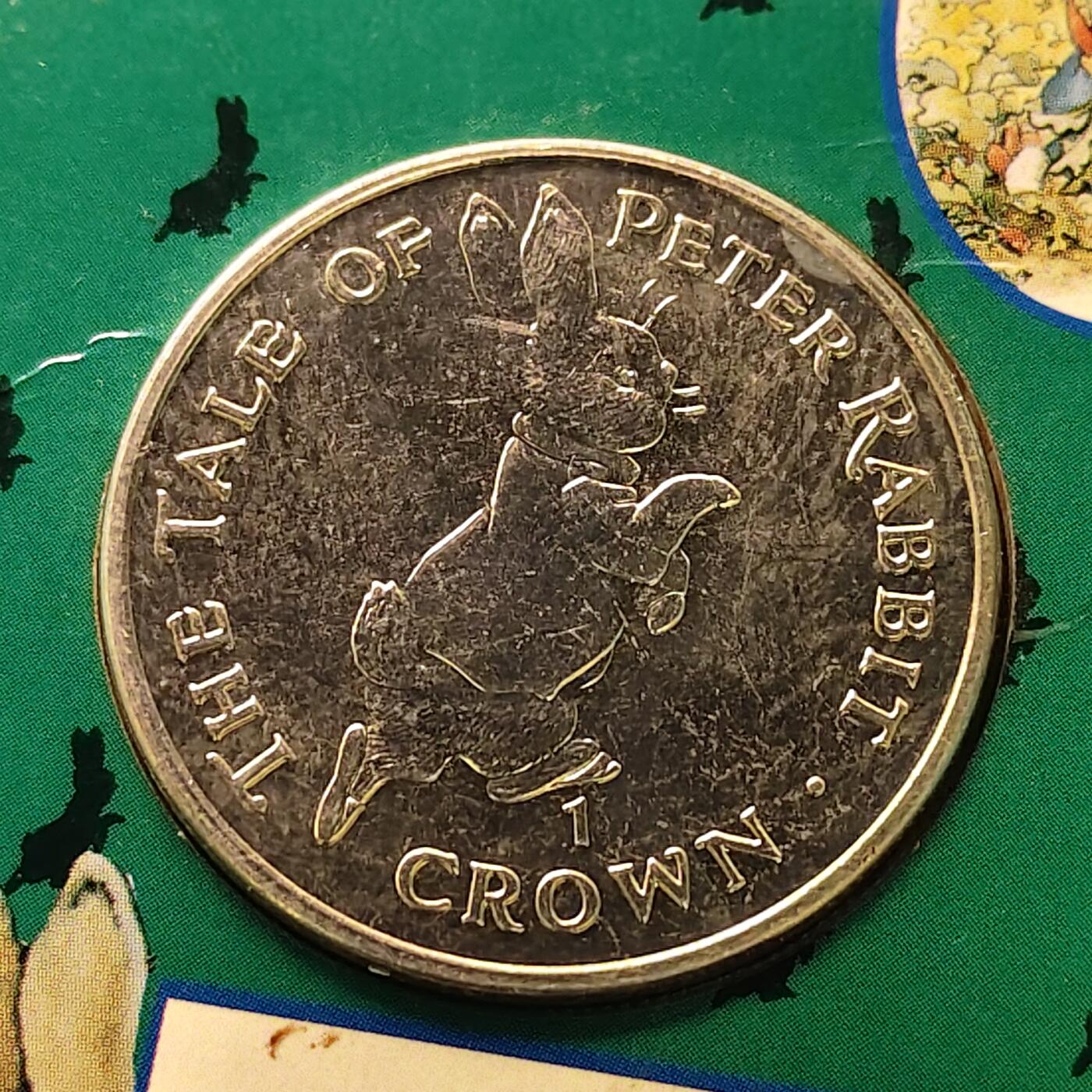 【全场包邮】纯粹捡漏拍513场 直布罗陀1995年1克朗彼得兔系列官方卡装克朗型纪念币