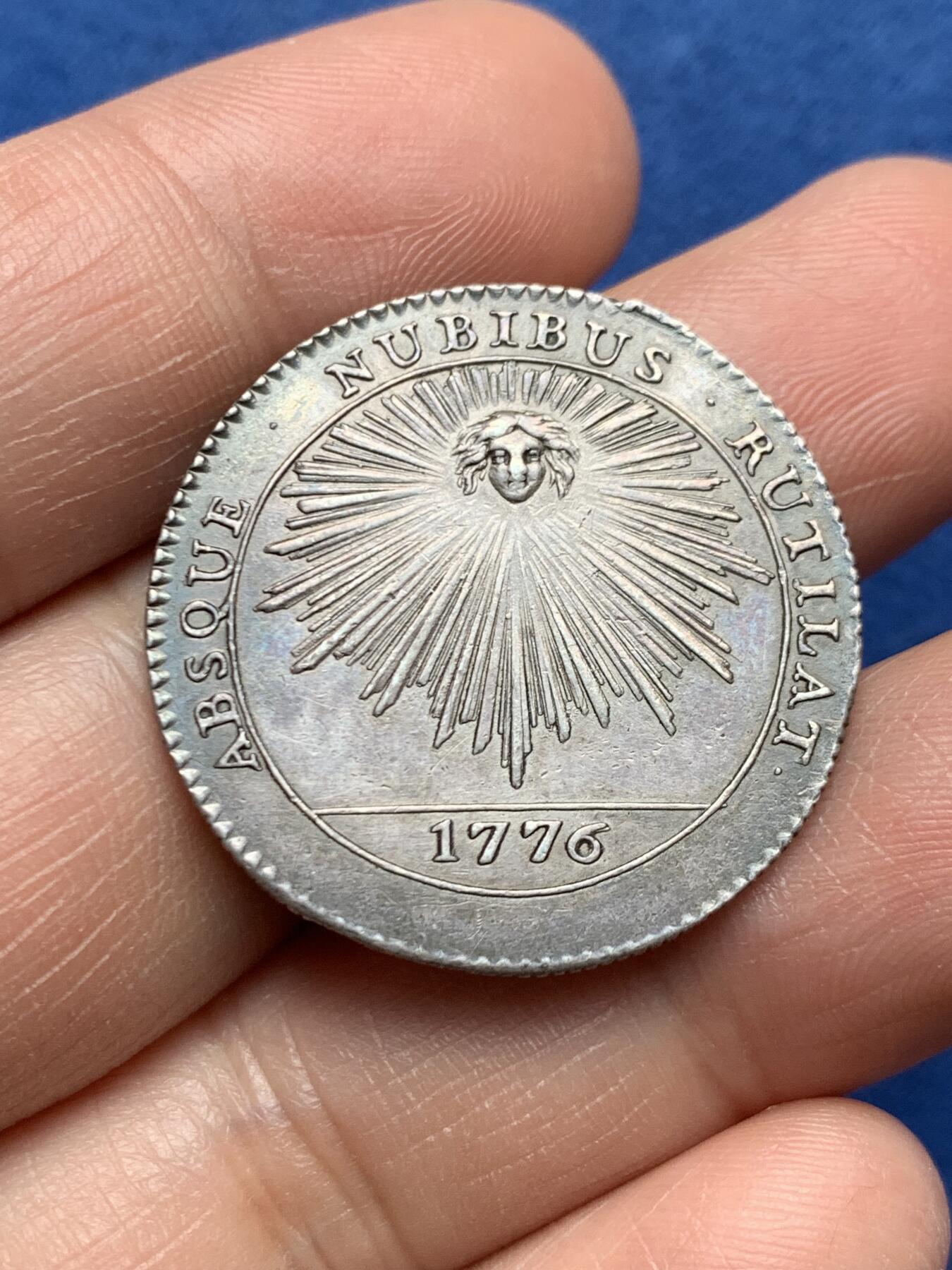 《竞宝斋》第472场 周日，周一，周二 3场连拍 （全场包邮）欢迎送拍 法国克莱蒙主教弗朗索瓦·德博纳尔银质代币，9.36g，30mm