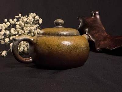 零元拍：原矿紫砂壶柴烧苹果+柴烧主人杯（150CC左右） - 零元拍：原矿紫砂壶柴烧苹果+柴烧主人杯（150CC左右）