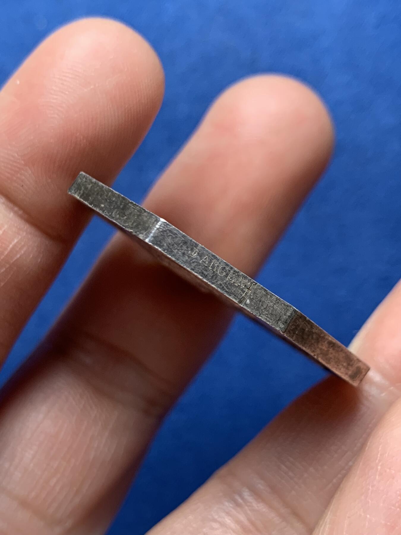 《竞宝斋》第472场 周日，周一，周二 3场连拍 （全场包邮）欢迎送拍 法国八角银章，康科德保险公司，拉罗什福科杜多维尔公爵两兄弟，19.5g，35.3mm，船锚边铭（1842-1845）