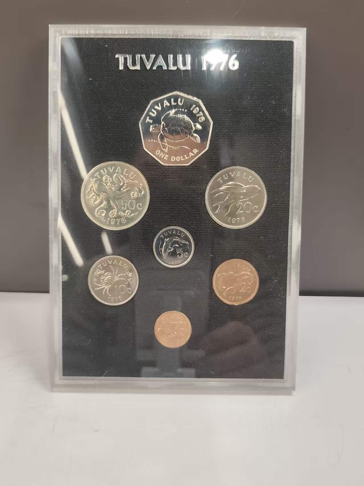 G&W世界散币，银币处理专场（第46场） 图瓦卢1976年7枚套
