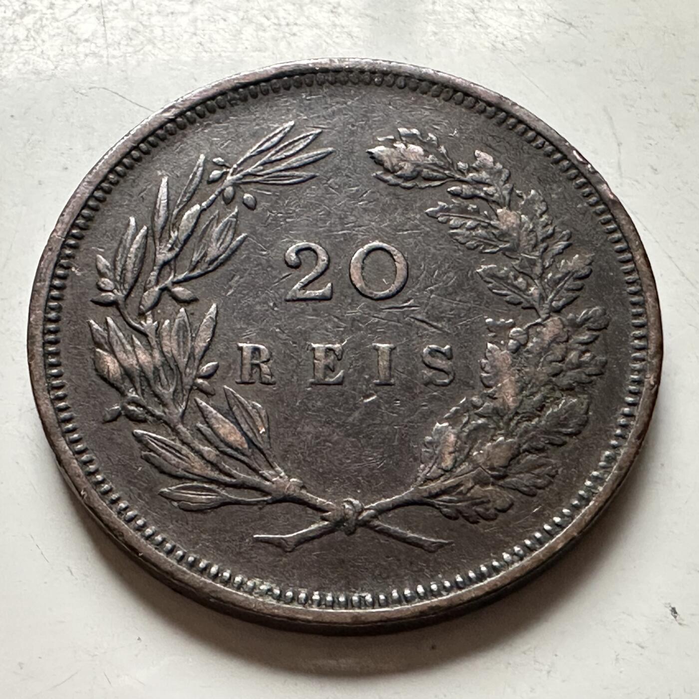 🌹外币初藏🌹🐯2026年第30场   每周二四六晚8️⃣点 接代拍 葡萄牙1892年20瑞斯 b