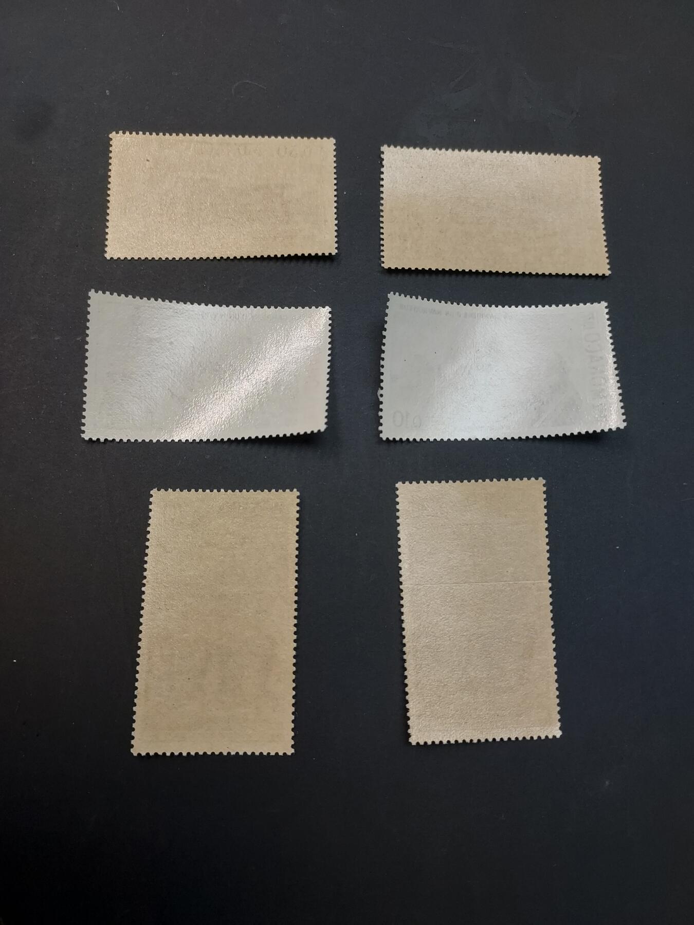 博彦收藏    3月25日 8点 外国邮票专场 摩纳哥邮票6枚，上品