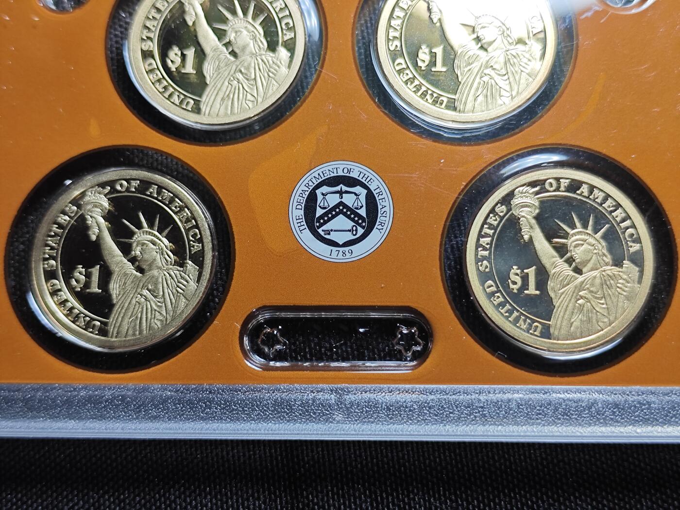 KK钱币收藏小铺   套币专场 2月预留时间 周末发货   美国1元总统精制纪念套币