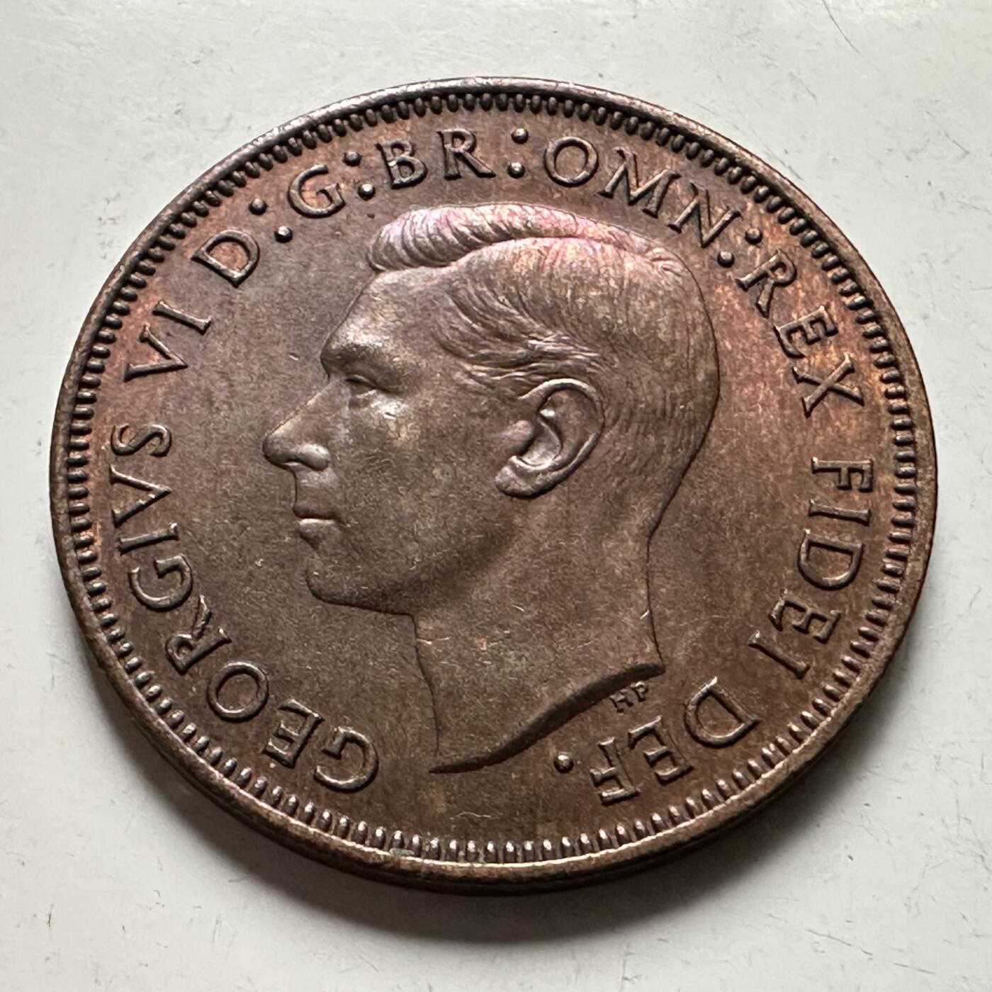 🌹外币初藏🌹🐯2026年第30场   每周二四六晚8️⃣点 接代拍 英国1951年乔治六世半便士