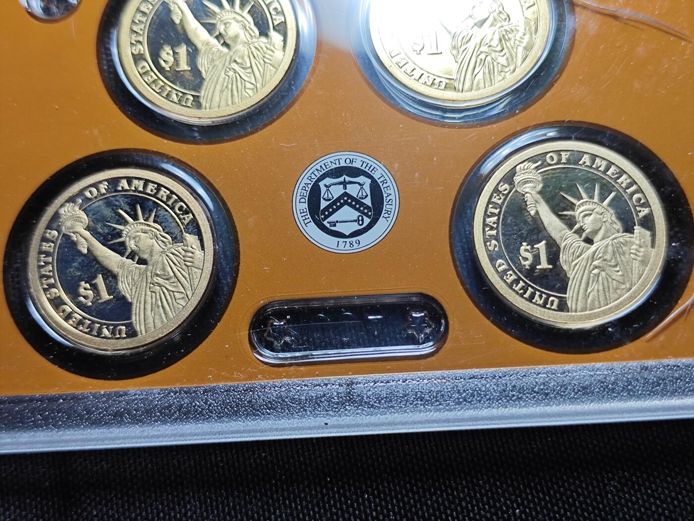 KK钱币收藏小铺   套币专场 2月预留时间 周末发货   美国1元总统精制纪念套币