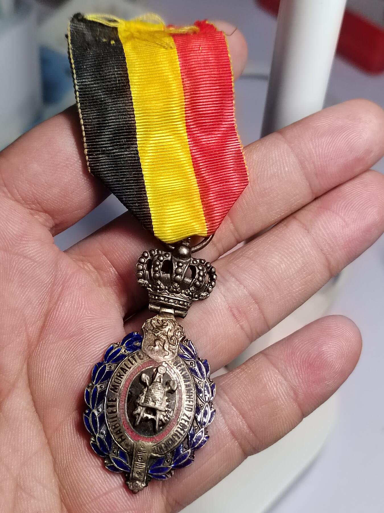 PCAI钱币  18-780  钱币证章邮票评级盒小专场 比利时奖章