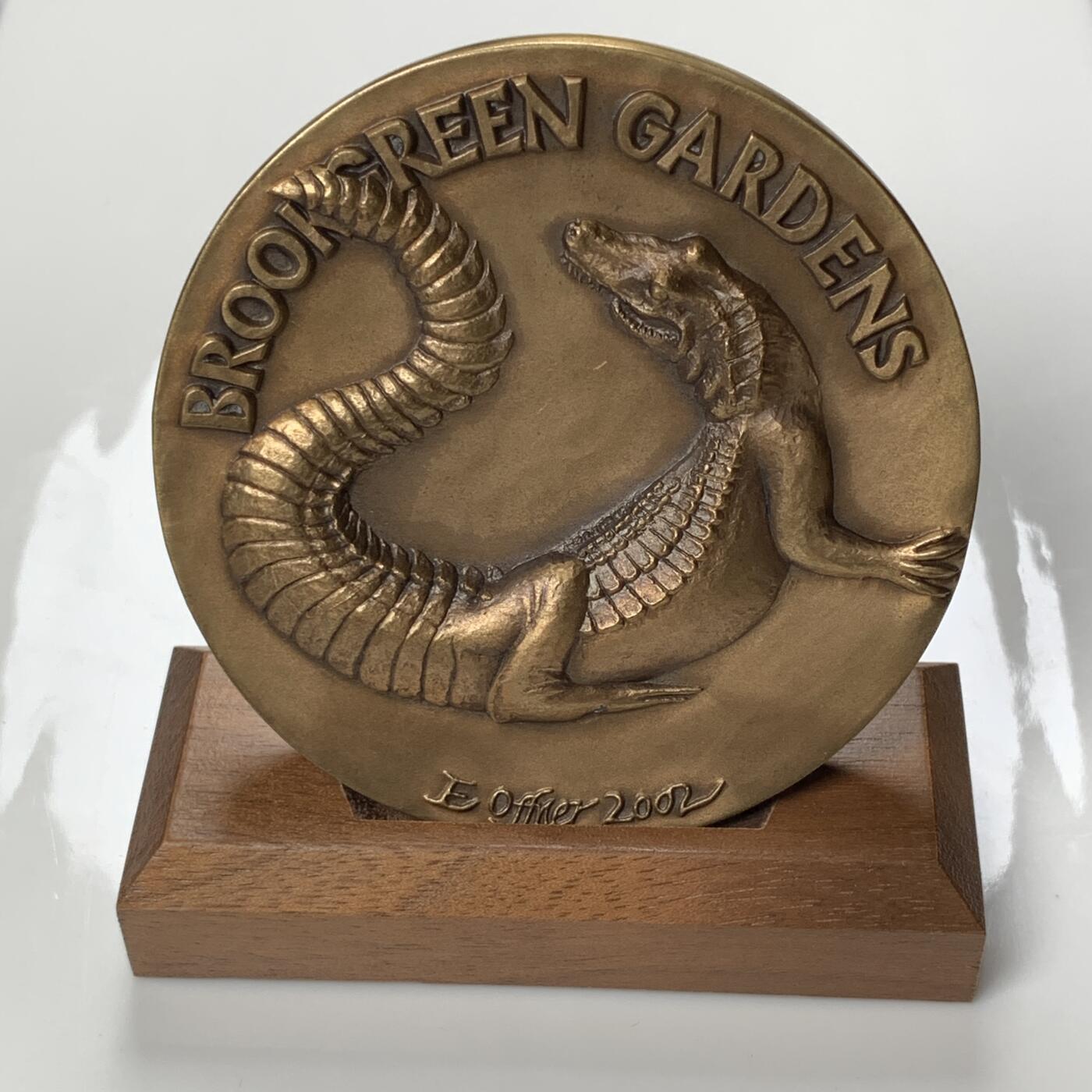 掌中浮雕-藏着的欧洲第055场 2003年美国布鲁克林公园#31号大铜章，76mm，原盒带证书，雕刻家：Leonda Froehlich Finke