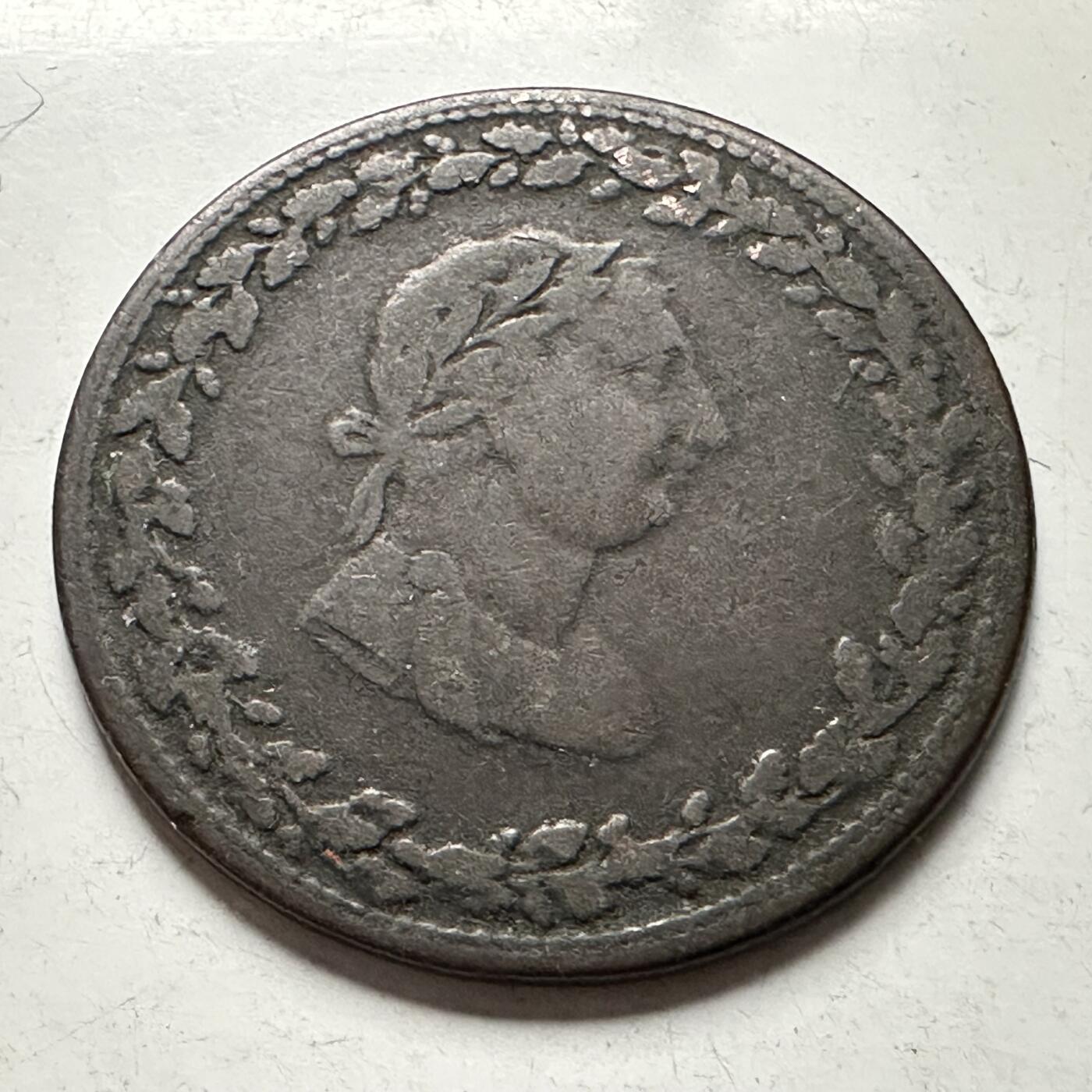 🌹外币初藏🌹🐯2026年第30场   每周二四六晚8️⃣点 接代拍 英国1812年乔治三世半便士Token