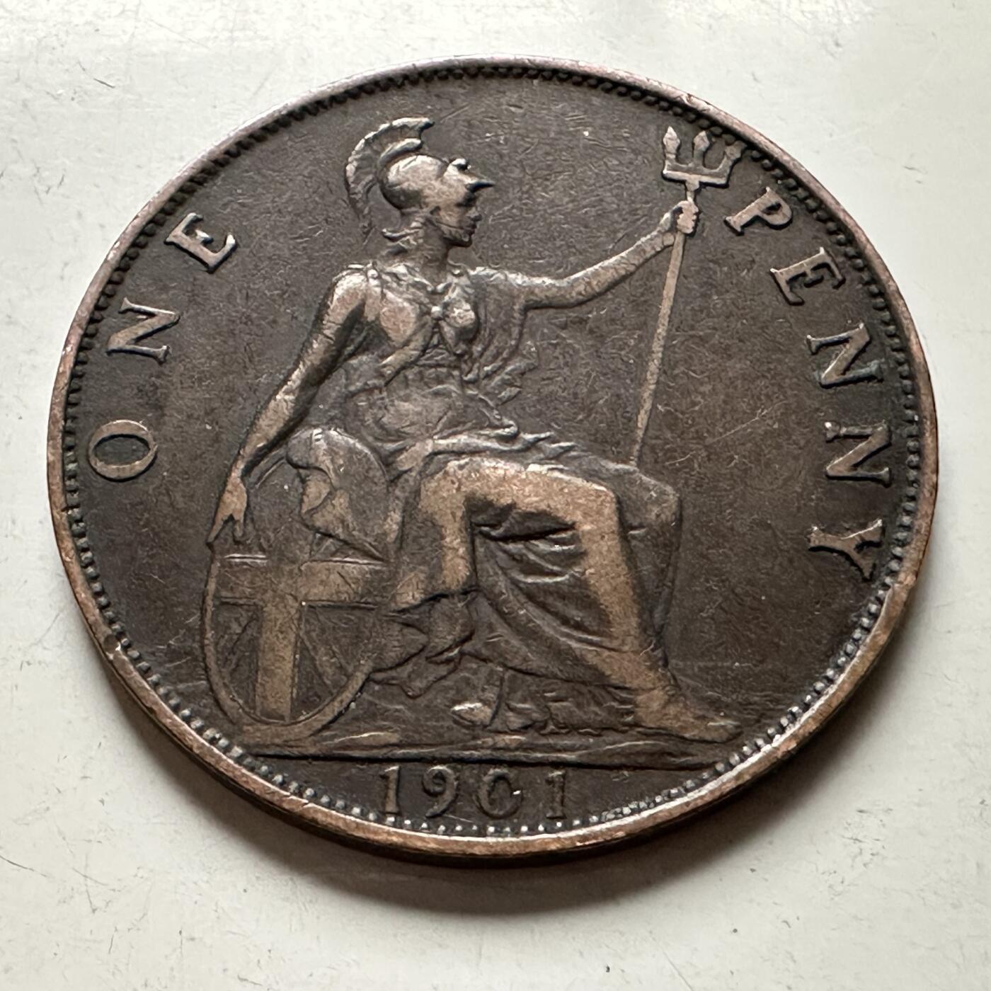 🌹外币初藏🌹🐯2026年第30场   每周二四六晚8️⃣点 接代拍 英国1901年维多利亚一便士