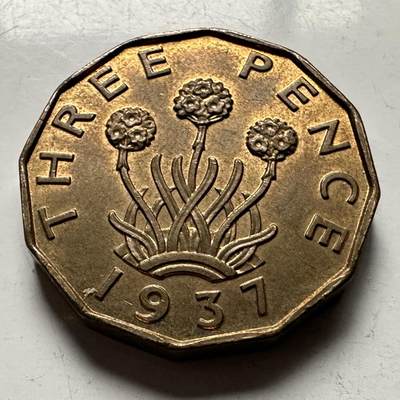 🌹外币初藏🌹🐯2026年第30场   每周二四六晚8️⃣点 接代拍 - 英国1937年三便士