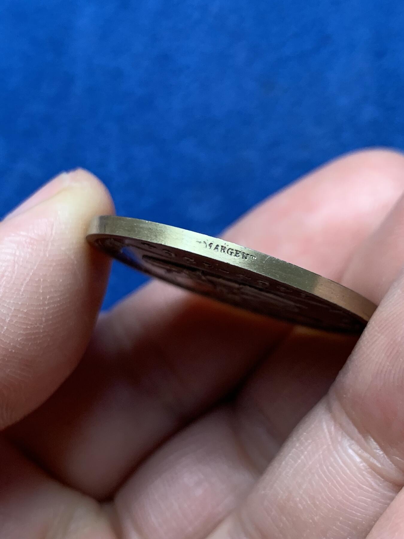 《竞宝斋》第472场 周日，周一，周二 3场连拍 （全场包邮）欢迎送拍 法国里昂股票经纪公司银质代币，14.5g，31.6mm，丰饶角1argent边铭