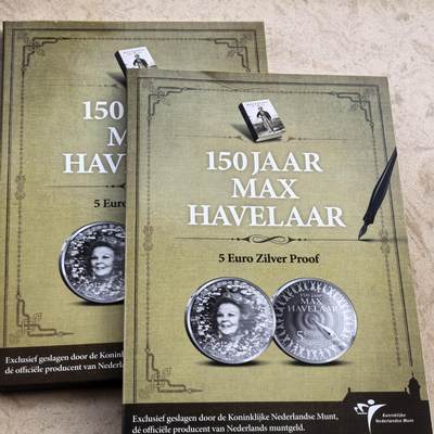 道一币馆币章第一百七十场 - 原包装 荷兰2010年小说家穆尔塔图里作品《马格斯·哈弗拉尔》发行150周年5欧元精制银币