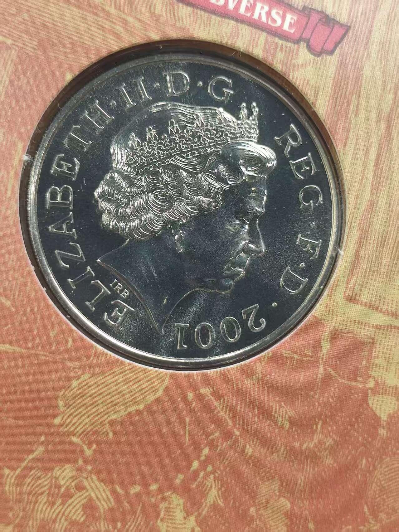 G&W世界散币，银币处理专场（第46场） 英国2001年5磅  维多利亚女王逝世100周年纪念