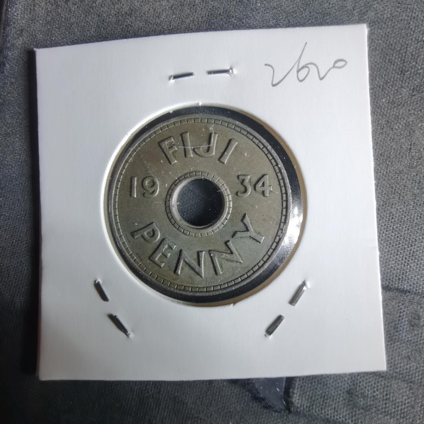 沼泽如烟--第1026场 斐济1934年1便士