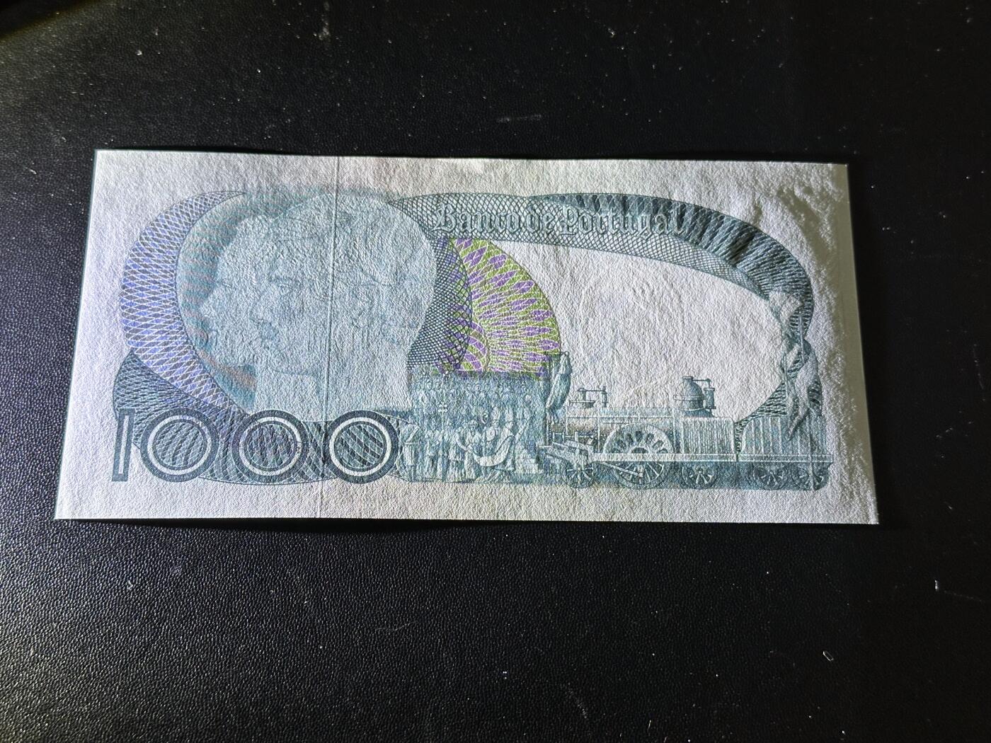 《外钞收藏家》第六百一十九期（精品场）（长期征集拍品、欢迎藏友们联系合作） 1980年葡萄牙1000 全新 号码无47靓号