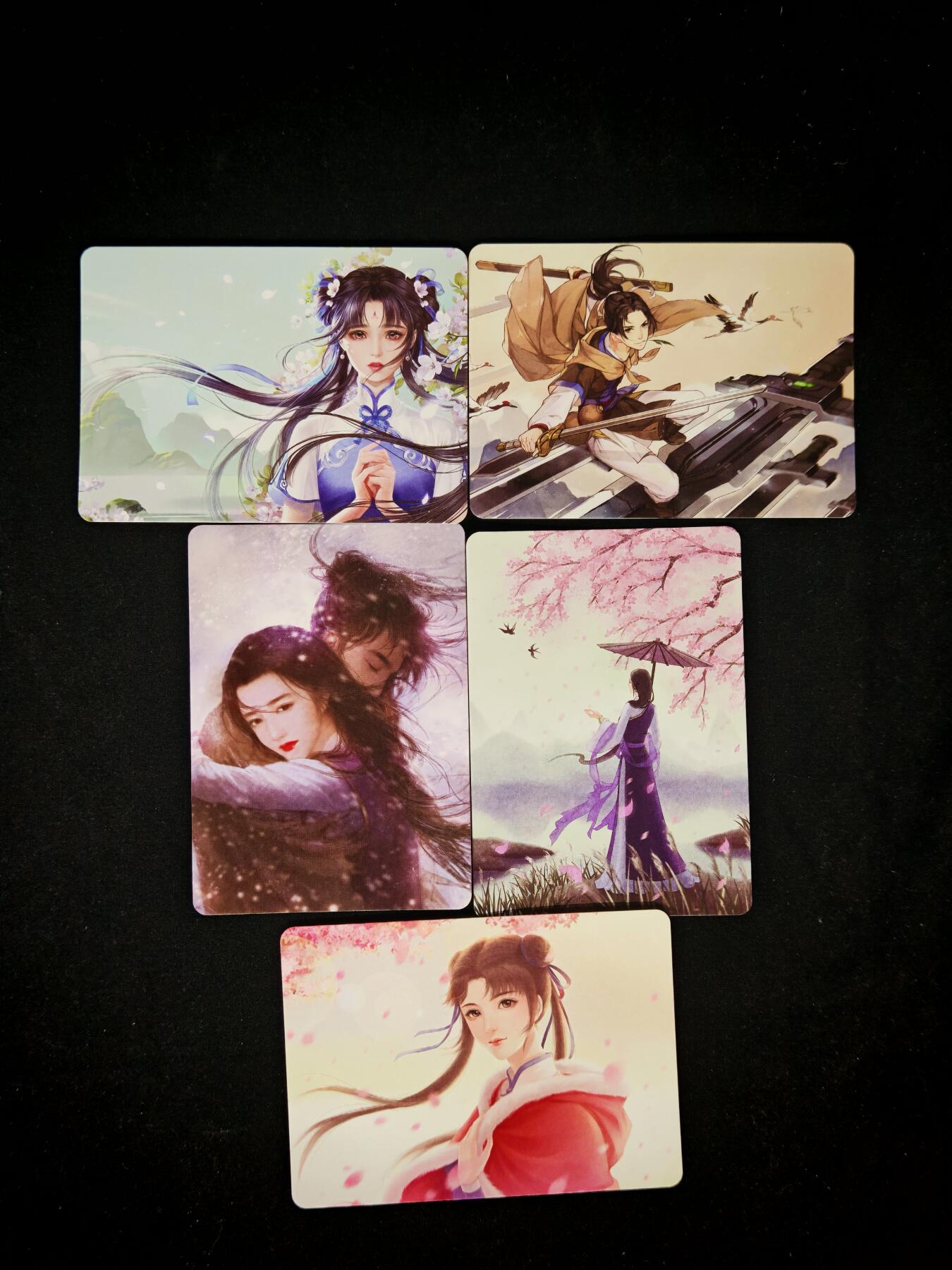 琦卡当当铺～第36期★★新年快乐~各种类型亲签A4都有~支持寄存★★~【9点40结束】扫码加群抽[包邮券]~ 仙剑5张 卡面精扣彩闪