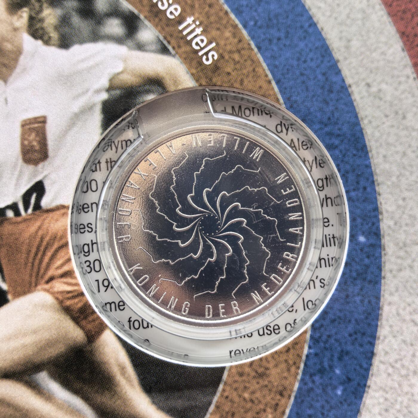 道一币馆币章第一百七十场 原包装 荷兰2018年田径运动员范妮·布兰克斯-科恩5欧元精制银币