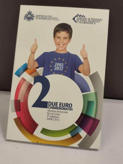 G&W世界散币，银币处理专场（第46场） - 圣马力诺2012年2欧元  欧元流通10周年纪念