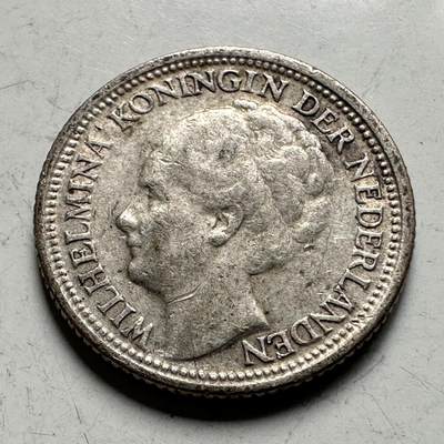 🌹外币初藏🌹🐯2026年第30场   每周二四六晚8️⃣点 接代拍 - 荷兰1938年 威廉明娜 10分 银币 64%银 1.4克 15毫米