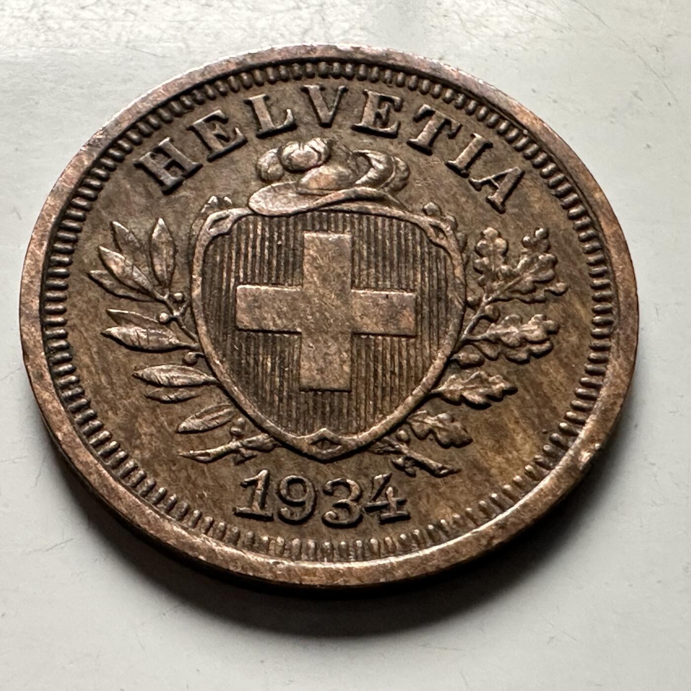 🌹外币初藏🌹🐯2026年第30场   每周二四六晚8️⃣点 接代拍 瑞士1934年一分